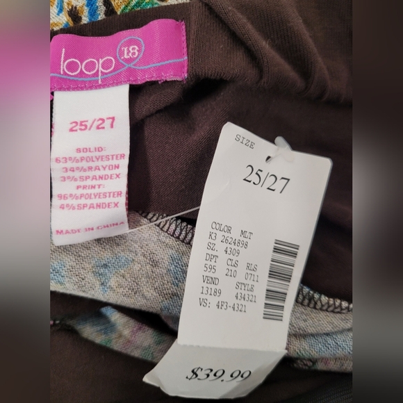 New Loop 18 Stretch Knit Skirt Jr Plus Sz 25/27 - Picture 3 of 3